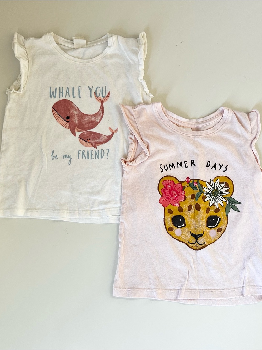 H&M Toddler Girls Summer T-shirt Bundle